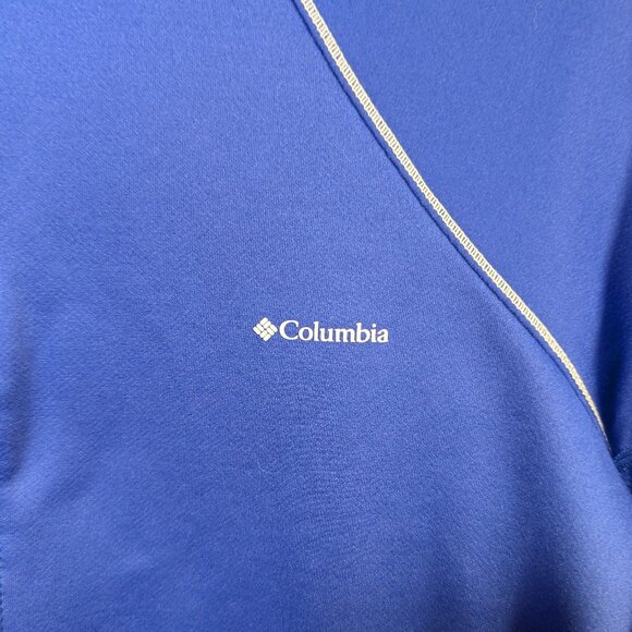 Columbia Omni-Heat Royal Blue Half-Zip Pullover Size XL - Picture 3 of 11